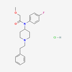 N-(4-fluorophenyl)-2-methoxy-N-(1-phenethylpiperidin-4-yl)acetamide,monohydrochloride