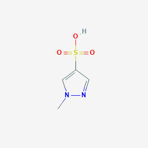 molecular formula C4H6N2O3S B12353330 1-Methyl-1h-pyrazole-4-sulfonic acid 