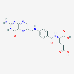 (2S)-2-[[4-[(2-amino-5-methyl-4-oxo-3,4a,6,7-tetrahydropteridin-6-yl)methylamino]benzoyl]amino]pentanedioic acid