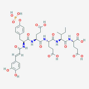 molecular formula C39H50N5O19P B12353371 coumaroyl(3-OH)-Tyr(PO3H2)-Glu-Glu-xiIle-Glu-OH 