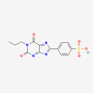 4-(2,6-dioxo-1-propylpurin-8-yl)benzenesulfonic acid