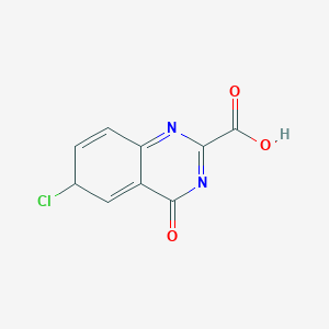 molecular formula C9H5ClN2O3 B12353399 6-chloro-4-oxo-6H-quinazoline-2-carboxylic acid 