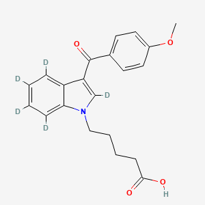 5-[2,4,5,6,7-pentadeuterio-3-(4-methoxybenzoyl)indol-1-yl]pentanoic acid