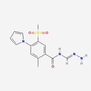 Benzamide, N-(aminoiminomethyl)-2-methyl-5-(methylsulfonyl)-4-(1H-pyrrol-1-yl)-