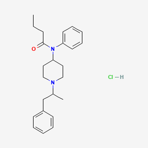 molecular formula C24H33ClN2O B12353494 N-[1-(1-methyl-2-phenylethyl)-4-piperidinyl]-N-phenyl-butanamide,monohydrochloride CAS No. 2306825-91-0