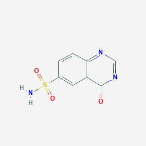 molecular formula C8H7N3O3S B12353517 4-oxo-4aH-quinazoline-6-sulfonamide 