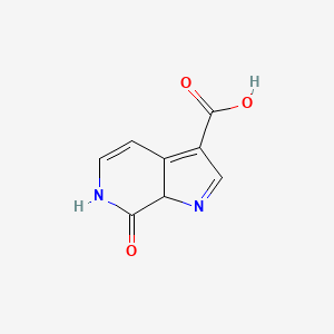 molecular formula C8H6N2O3 B12353565 7-Oxo-6,7a-dihydropyrrolo[2,3-c]pyridine-3-carboxylic acid 