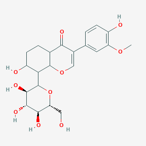 7-hydroxy-3-(4-hydroxy-3-methoxyphenyl)-8-[(2S,3R,4R,5S,6R)-3,4,5-trihydroxy-6-(hydroxymethyl)oxan-2-yl]-4a,5,6,7,8,8a-hexahydrochromen-4-one