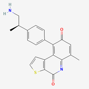 9-[4-[(2R)-1-aminopropan-2-yl]phenyl]-6-methylthieno[2,3-c]quinoline-4,8-dione