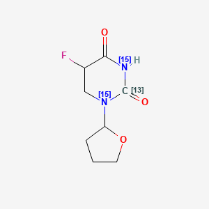 5-fluoro-1-(oxolan-2-yl)-(213C,1,3-15N2)1,3-diazinane-2,4-dione