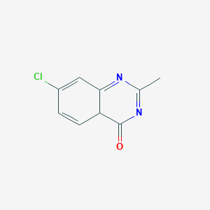 molecular formula C9H7ClN2O B12353730 7-chloro-2-methyl-4aH-quinazolin-4-one 