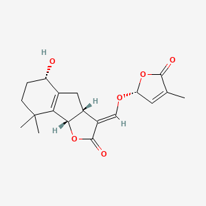molecular formula C19H22O6 B1235375 菟丝子内酯 CAS No. 11017-56-4