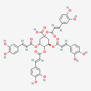 molecular formula C43H36O18 B1235380 1,3,4,5-Tetracaffeoylquinic acid CAS No. 158364-86-4