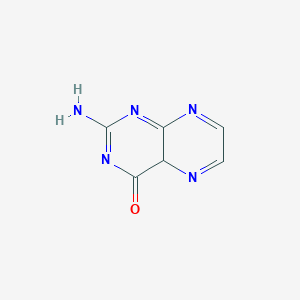 molecular formula C6H5N5O B12353811 2-amino-4aH-pteridin-4-one 