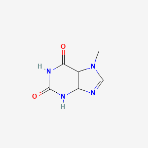 molecular formula C6H8N4O2 B12353884 7-methyl-4,5-dihydro-3H-purine-2,6-dione 