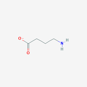 molecular formula C4H8NO2- B1235393 γ-氨基丁酸 