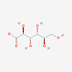 molecular formula C6H11O7- B1235394 D-甘露糖酸 