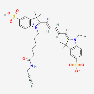 (2E)-2-[(2E,4E)-5-[3,3-dimethyl-1-[6-oxo-6-(prop-2-ynylamino)hexyl]-5-sulfoindol-1-ium-2-yl]penta-2,4-dienylidene]-1-ethyl-3,3-dimethylindole-5-sulfonate