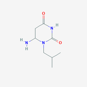 6-Amino-1-(2-methylpropyl)-1,3-diazinane-2,4-dione