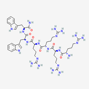 molecular formula C46H71N21O6 B12353990 H-Arg-Arg-Arg-Arg-Trp-Trp-NH2 