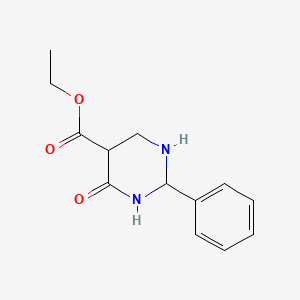 Ethyl 4-oxo-2-phenyl-1,3-diazinane-5-carboxylate