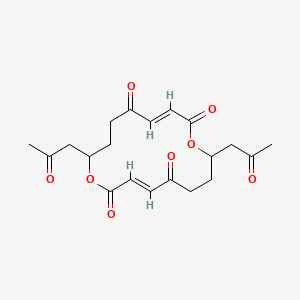 molecular formula C20H24O8 B1235402 Vermiculine 