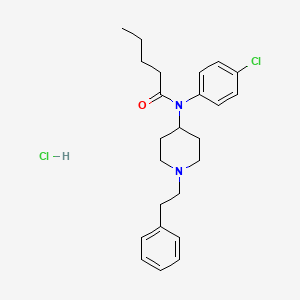 N-(4-chlorophenyl)-N-(1-phenethylpiperidin-4-yl)pentanamide,monohydrochloride