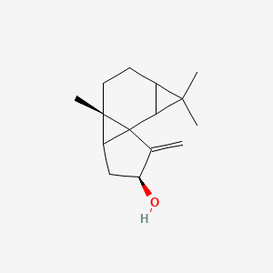 molecular formula C15H22O B1235404 1,1,3a-三甲基-6-亚甲基十氢环戊并[2,3]环丙并[1,2-a]环丙并[c]苯-5-醇 