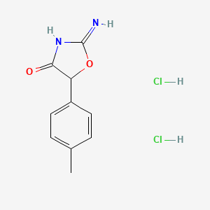 2-Amino-5-(4-methylphenyl)-4,5-dihydro-1,3-oxazol-4-one dihydrochloride