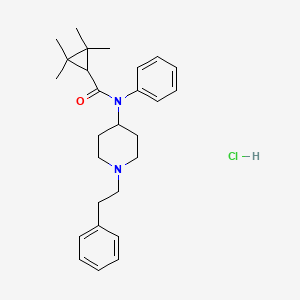 2,2,3,3-tetramethyl-N-(1-phenethylpiperidin-4-yl)-N-phenylcyclopropane-1-carboxamide,monohydrochloride