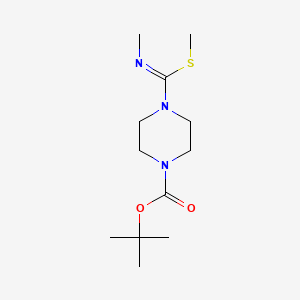 tert-butyl 4-(N-methyl-C-methylsulfanylcarbonimidoyl)piperazine-1-carboxylate