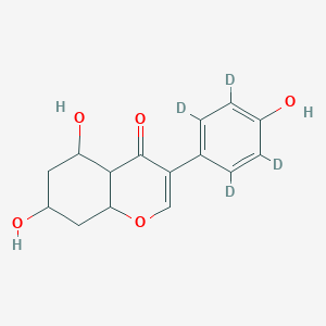 molecular formula C15H16O5 B12354120 5,7-Dihydroxy-3-(2,3,5,6-tetradeuterio-4-hydroxyphenyl)-4a,5,6,7,8,8a-hexahydrochromen-4-one 