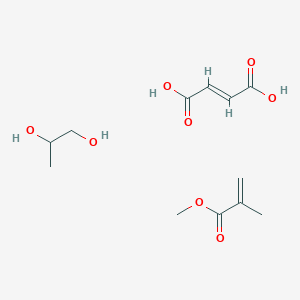 molecular formula C12H20O8 B1235433 (E)-but-2-enedioic acid;methyl 2-methylprop-2-enoate;propane-1,2-diol 