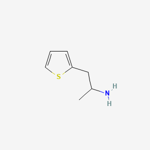 molecular formula C7H11NS B1235439 1-Methyl-2-thiophen-2-yl-ethylamine CAS No. 30433-93-3