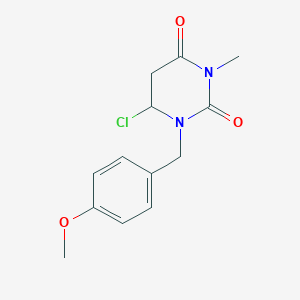 2,4(1H,3H)-Pyrimidinedione,6-chloro-1-[(4-methoxyphenyl)methyl]-3-methyl-