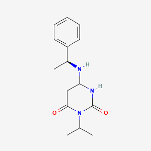 6-[[(1S)-1-phenylethyl]amino]-3-propan-2-yl-1,3-diazinane-2,4-dione