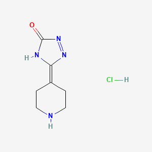 5-Piperidin-4-ylidene-1,2,4-triazol-3-one;hydrochloride