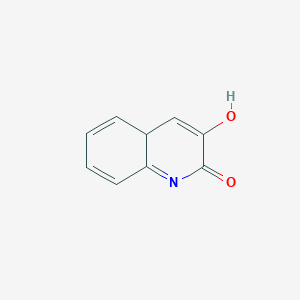 molecular formula C9H7NO2 B12354415 3-hydroxy-4aH-quinolin-2-one 