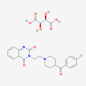 (2R,3R)-2,3-dihydroxybutanedioic acid;3-[2-[4-(4-fluorobenzoyl)piperidin-1-yl]ethyl]-4aH-quinazoline-2,4-dione