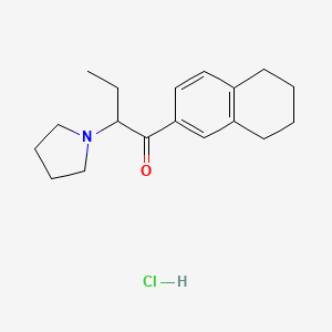 2-(Pyrrolidin-1-yl)-1-(5,6,7,8-tetrahydronaphthalen-2-yl)butan-1-one,monohydrochloride