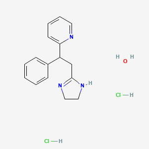 molecular formula C16H21Cl2N3O B1235450 Midaglizole hydrochloride 