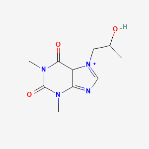 7-(2-hydroxypropyl)-1,3-dimethyl-5H-purin-7-ium-2,6-dione