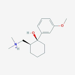 molecular formula C16H26NO2+ B1235451 (S,S)-tramadol(1+) 