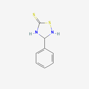 molecular formula C8H8N2S2 B12354511 1,2,4-Thiadiazole-5(2H)-thione, 3-phenyl- 