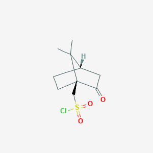 molecular formula C10H15ClO3S B12354535 [(1S,4S)-7,7-Dimethyl-2-oxobicyclo[2.2.1]heptan-1-YL]methanesulfonyl chloride 