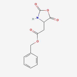 molecular formula C12H11NO5 B12354543 Benzyl (S)-2,5-dioxooxazolidine-4-acetate CAS No. 46911-83-5