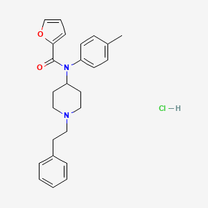 N-(1-phenethylpiperidin-4-yl)-N-(p-tolyl)furan-2-carboxamide,monohydrochloride