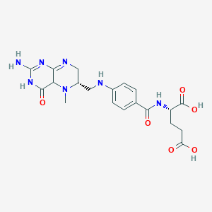 (2S)-2-[[4-[[(6S)-2-amino-5-methyl-4-oxo-3,4a,6,7-tetrahydropteridin-6-yl]methylamino]benzoyl]amino]pentanedioic acid