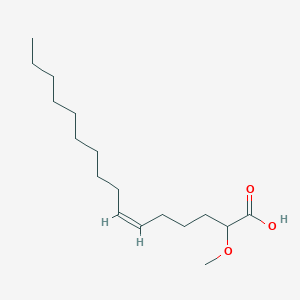 molecular formula C17H32O3 B1235460 2-Methoxy-6Z-hexadecenoic acid 