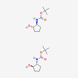 tert-butyl N-[(1R,2R)-2-hydroxycyclopentyl]carbamate; tert-butyl N-[(1S,2S)-2-hydroxycyclopentyl]carbamate